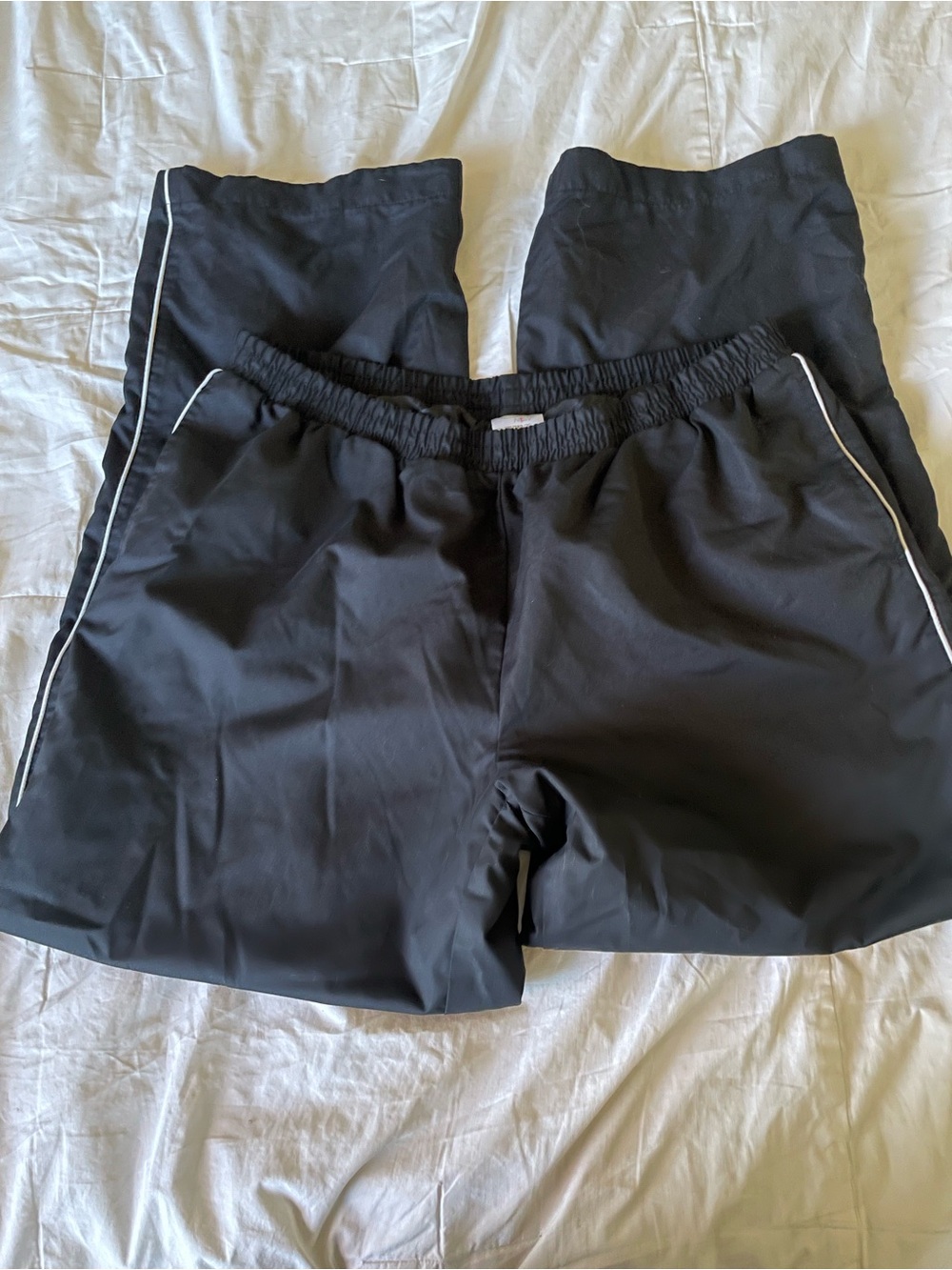 Danskin Now Black Joggers with White Piping Size XXL